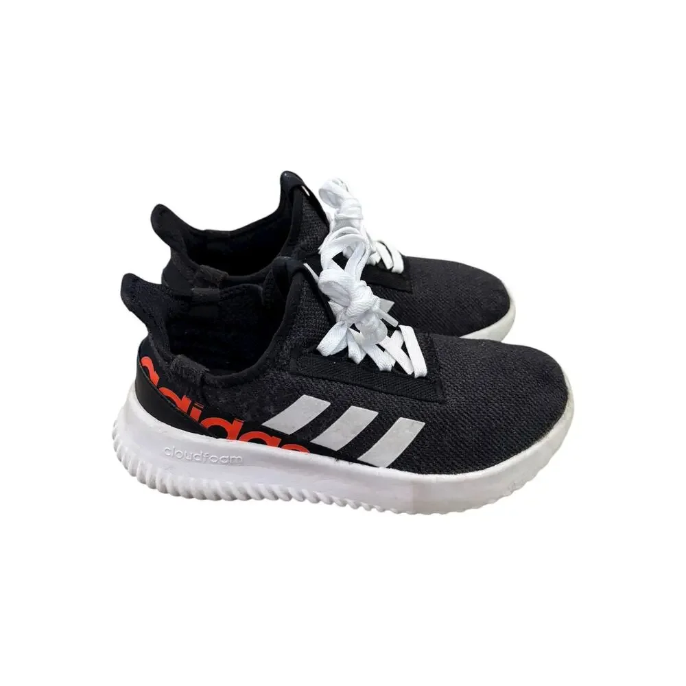adidas Cloudfoam Running Shoes Black White Orange Women’s US 6 Q47215